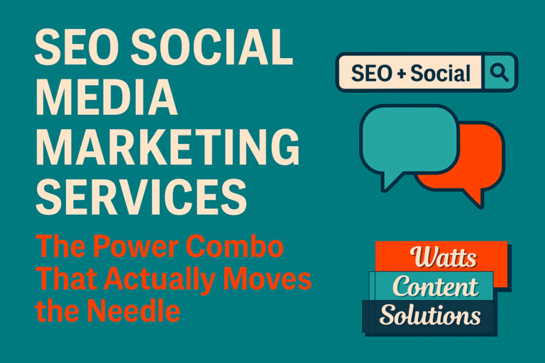 SEO Social Media Marketing Services: The Power Combo That Actually Moves the Needle